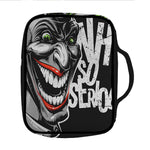 Laughing Joker Why So Serious Print Front Pocket Bible Bag
