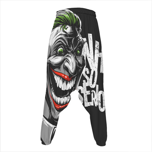 Laughing Joker Why So Serious Print Hammer Pants