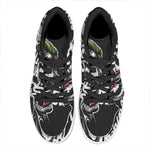Laughing Joker Why So Serious Print High Top Leather Sneakers
