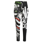 Laughing Joker Why So Serious Print High-Waisted Pocket Leggings