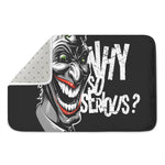 Laughing Joker Why So Serious Print Indoor Door Mat