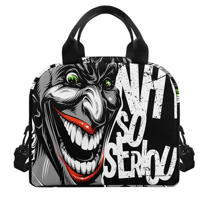Laughing Joker Why So Serious Print Insulated Lunch Bag