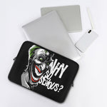 Laughing Joker Why So Serious Print Laptop Sleeve