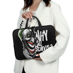 Laughing Joker Why So Serious Print Laptop Sleeve With Handle