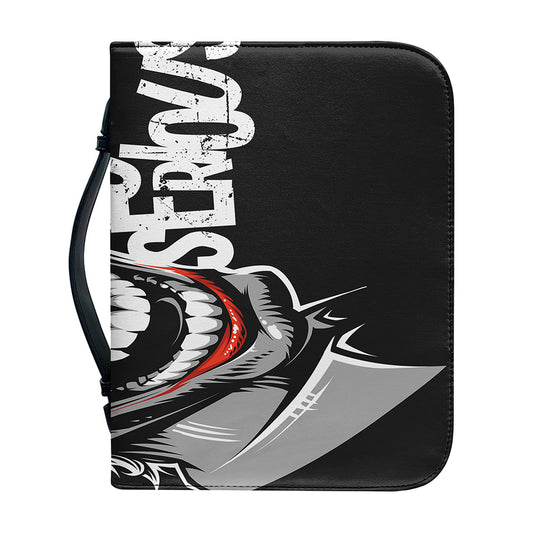 Laughing Joker Why So Serious Print Leather Bible Cover
