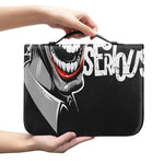 Laughing Joker Why So Serious Print Leather Bible Cover