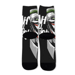 Laughing Joker Why So Serious Print Long Socks
