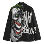 Laughing Joker Why So Serious Print Men's Blazer