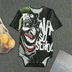 Laughing Joker Why So Serious Print Men's Bodysuit