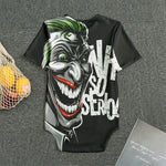 Laughing Joker Why So Serious Print Men's Bodysuit