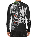 Laughing Joker Why So Serious Print Men's Long Sleeve Rash Guard