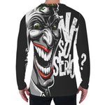 Laughing Joker Why So Serious Print Men's Long Sleeve T-Shirt