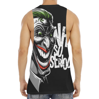 Laughing Joker Why So Serious Print Men's Muscle Tank Top