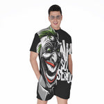Laughing Joker Why So Serious Print Men's Rompers