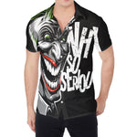 Laughing Joker Why So Serious Print Men's Shirt