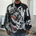 Laughing Joker Why So Serious Print Men's Shirt Jacket