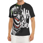 Laughing Joker Why So Serious Print Men's Short Sleeve Rash Guard