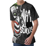 Laughing Joker Why So Serious Print Men's Velvet T-Shirt