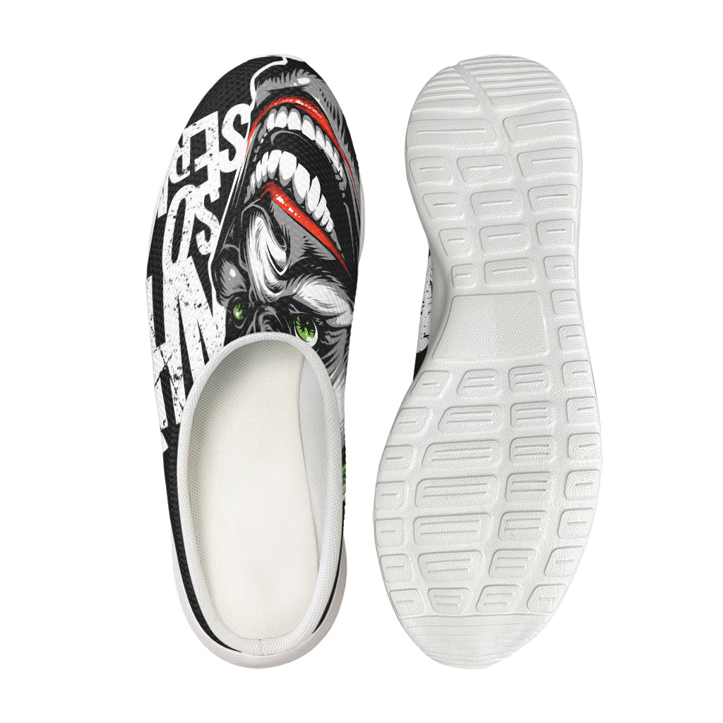 Laughing Joker Why So Serious Print Mesh Casual Shoes