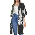 Laughing Joker Why So Serious Print Open Front Beach Cover Up