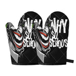 Laughing Joker Why So Serious Print Oven Mitts