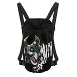 Laughing Joker Why So Serious Print Pet Carrier Backpack