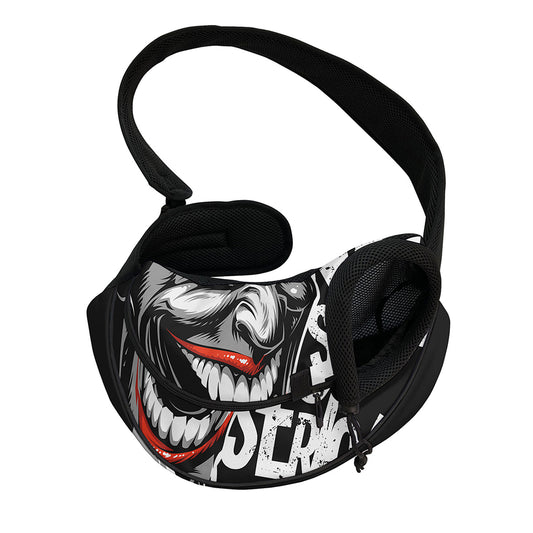 Laughing Joker Why So Serious Print Pet Sling Carrier