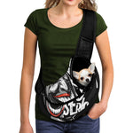 Laughing Joker Why So Serious Print Pet Sling Carrier