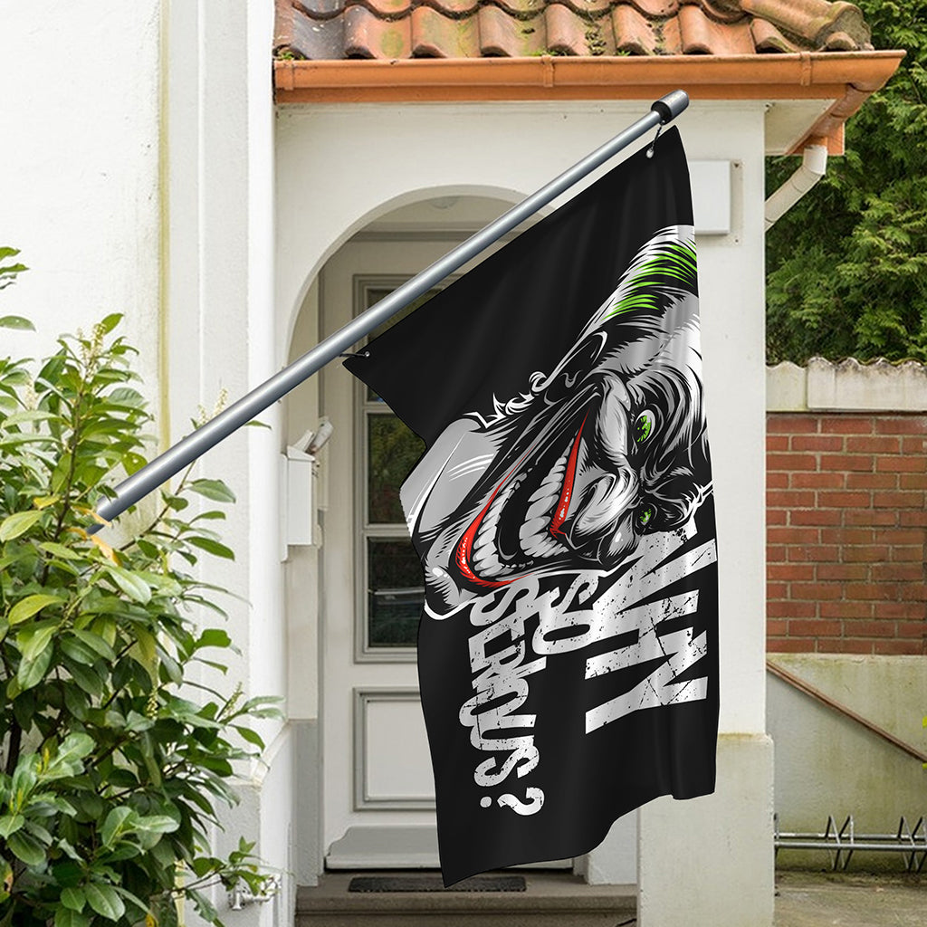 Laughing Joker Why So Serious Print Polyester Flag
