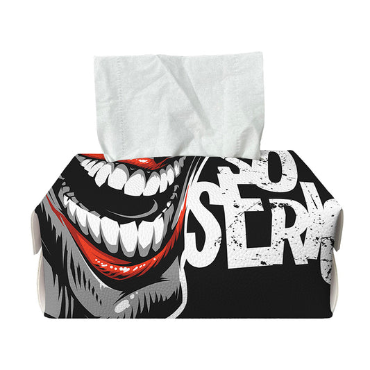 Laughing Joker Why So Serious Print Rectangle Tissue Box Cover