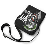 Laughing Joker Why So Serious Print Rectangular Crossbody Bag