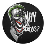 Laughing Joker Why So Serious Print Round Blanket