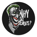 Laughing Joker Why So Serious Print Round Floor Mat