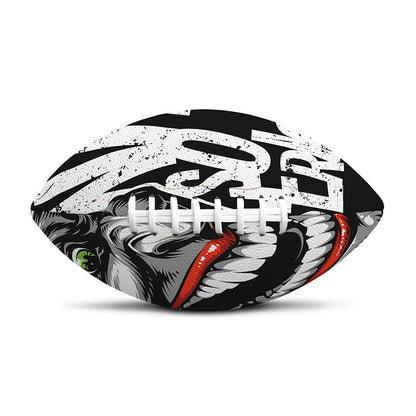 Laughing Joker Why So Serious Print Rugby Ball
