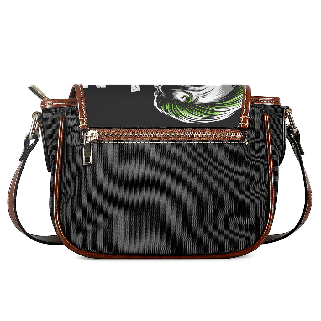 Laughing Joker Why So Serious Print Saddle Bag
