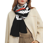 Laughing Joker Why So Serious Print Scarf