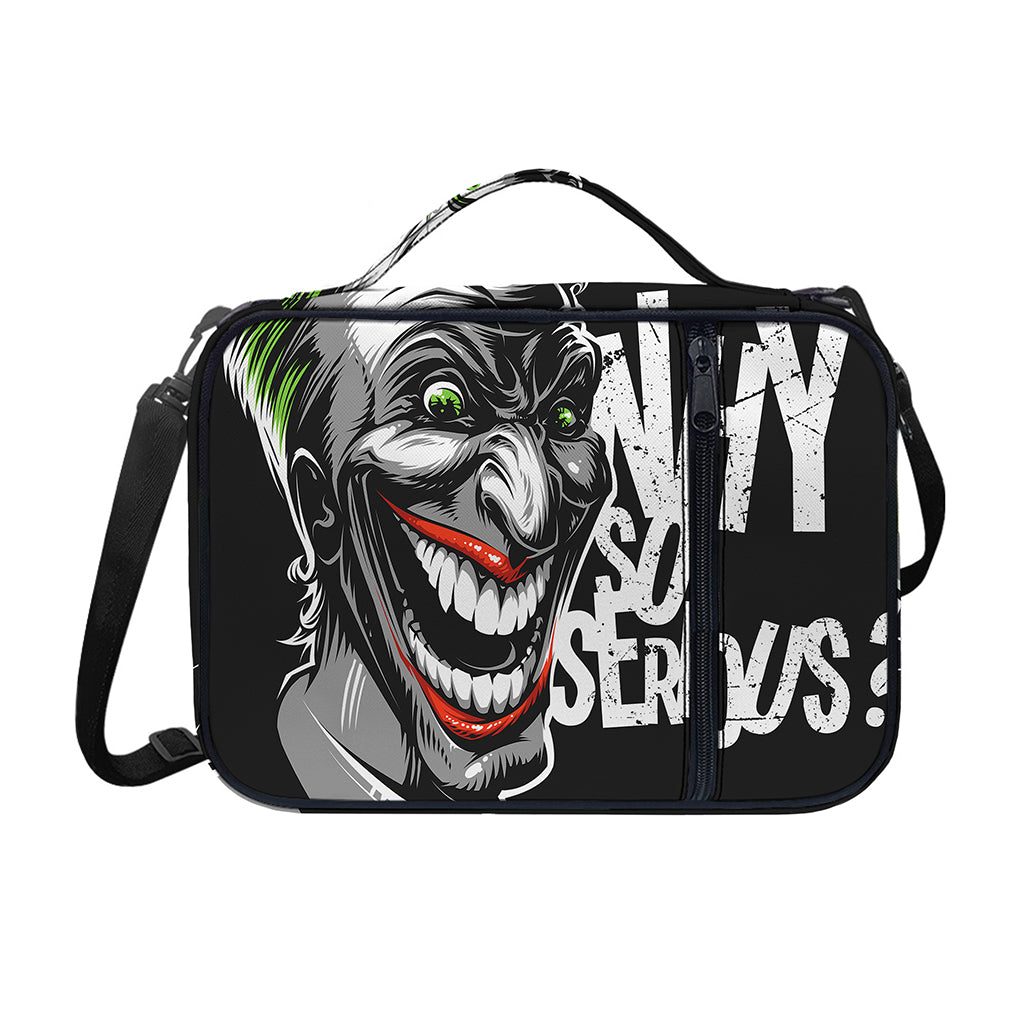 Laughing Joker Why So Serious Print Shoulder Strap Bible Bag