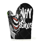 Laughing Joker Why So Serious Print Single Oven Mitt