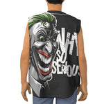 Laughing Joker Why So Serious Print Sleeveless Baseball Jersey