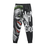 Laughing Joker Why So Serious Print Sweatpants