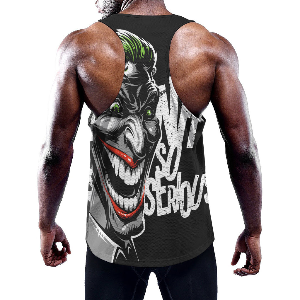Laughing Joker Why So Serious Print Training Tank Top