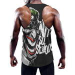 Laughing Joker Why So Serious Print Training Tank Top