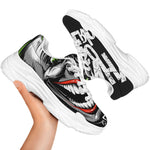 Laughing Joker Why So Serious Print White Chunky Shoes