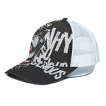 Laughing Joker Why So Serious Print White Mesh Trucker Cap