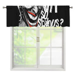 Laughing Joker Why So Serious Print Window Valance