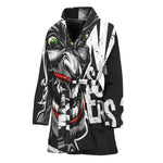 Laughing Joker Why So Serious Print Women's Bathrobe