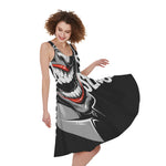 Laughing Joker Why So Serious Print Women's Sleeveless Dress