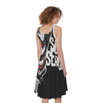 Laughing Joker Why So Serious Print Women's Sleeveless Dress