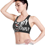 Laughing Joker Why So Serious Print Women's Sports Bra
