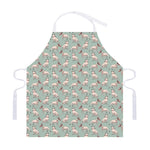 Laurel Green Bull Terrier Pattern Print Adjustable Apron